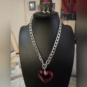 Silver Heart Pendant Necklace
